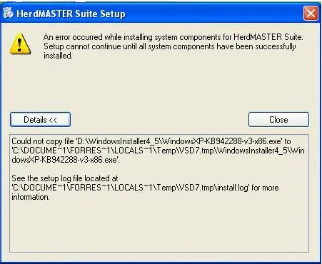 Setup & Installation error